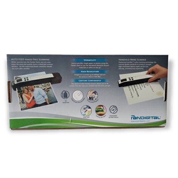 Pandigital‎ PANSCN09BE Handheld Scanner w/Doc Feeder & 2GB microSD Card (Blue) - Picture 2 of 9